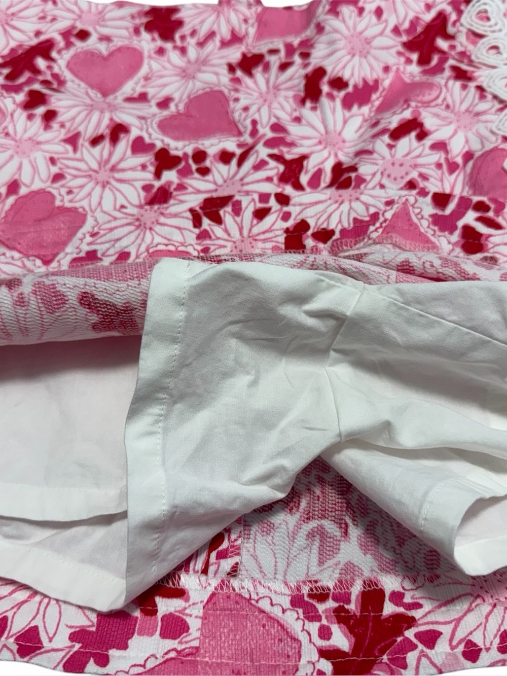 New Lilly Pulitzer Michelina Mini Skort - Vault Print 1977 Coconut Dear Heart - Picture 10 of 10